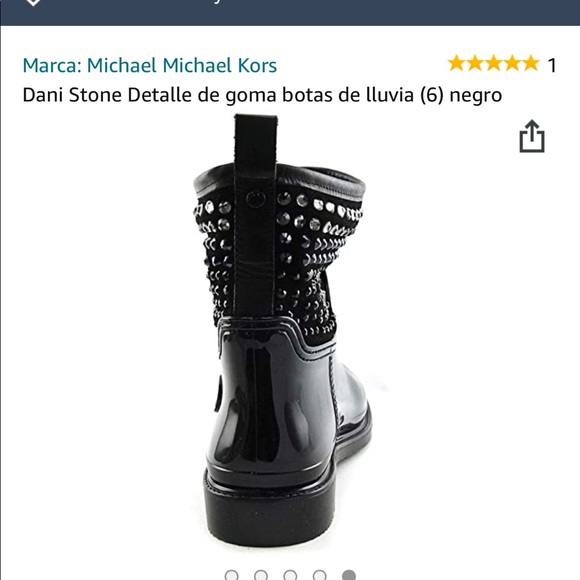 Michael Kors 
Dani Stone Detail Rubber Rain Bootie - Picture 5 of 9